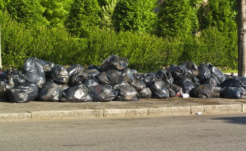 Recycling bins for household waste in Lambeth